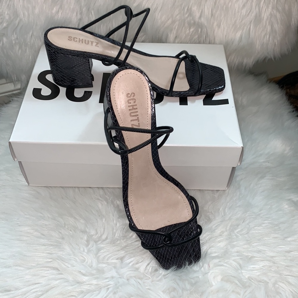 COPY - NIB Schutz Airana Leather Slingback Sandals Sz 10